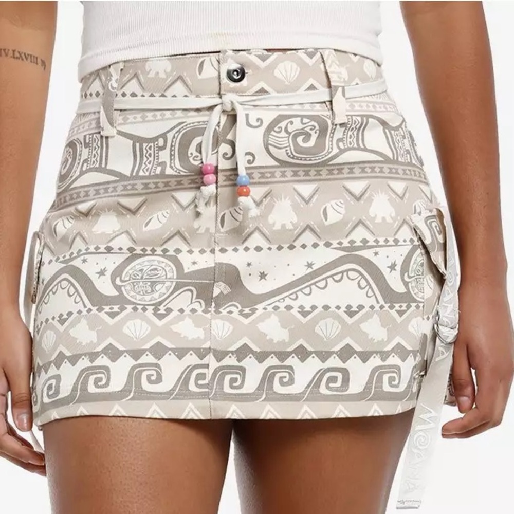 Disney Moana‎ Characters Cargo Skirt Hot Topic